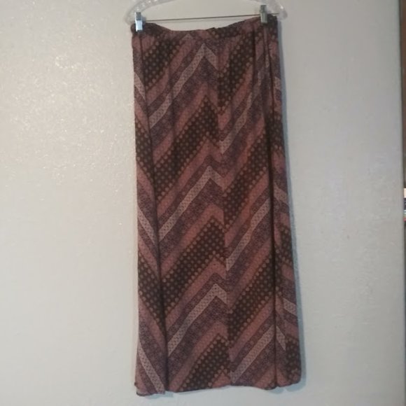 Friday Los Angeles women's size XL purple, pink multicolored maxi skirt - Picture 4 of 11